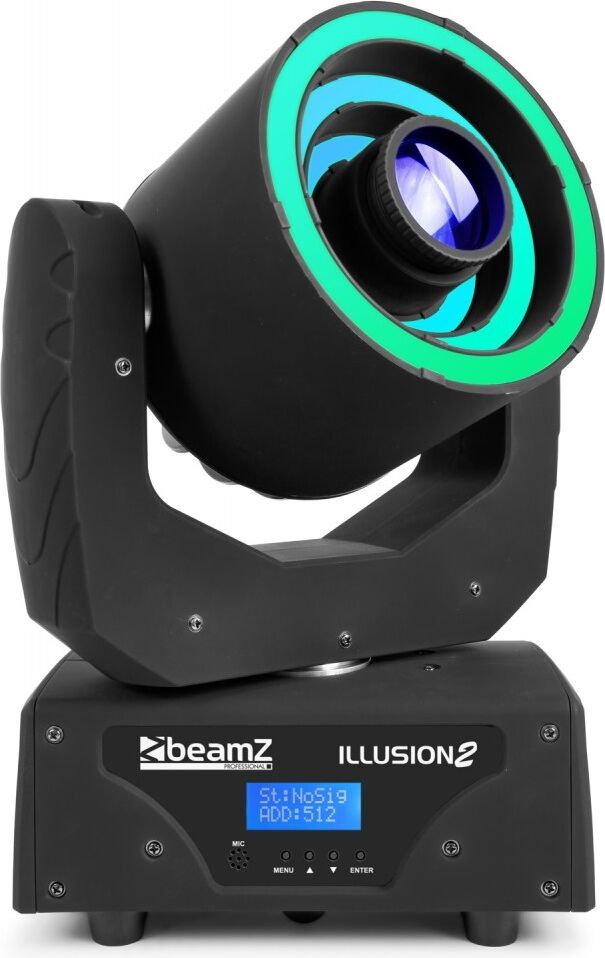 Beamz Moving Head Profissional 3 Aneis 76 Leds + 1 Led 30w Rgbw Dmx (illusion Ii) - Beamz