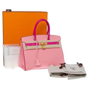 Hermes Rare Birkin 30 HSS Special Order handbag in Pink Epsom leather, BGHW - Size: 30 x 22 x 15 cm (11.8 x 8.7 x 5.9 Inches) Reference: 101220 General condition: 7/10 Sold with tirette, clochette, padlock, keys, dustbag, raincoat and box In very good con