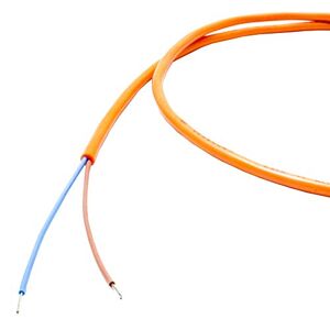 Designacable 2 Core EWK Silicone Rubber DC Wiring Cable. 4 amp (2x0.25mm). Orange. 10m