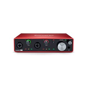 Focusrite Scarlett 4i4 3rd Gen USB Audio Interface for Recording, Songwriting, & Streaming — High-Fidelity, Studio Quality Recording, with Transparent Playback