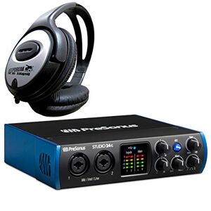 Presonus Studio 24C 2-Channel USB Audio Interface + Keepdrum Headphones