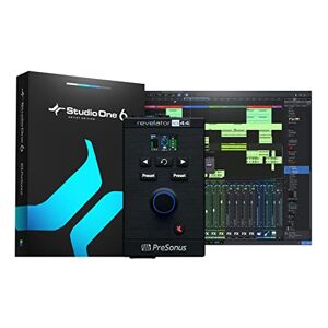 PreSonus Revelator io44, USB-C, Audio Interface, For Music Production And Streaming With Built-in Mixer And Easy-to-use Effects Presets Plus Studio One DAW Recording Software