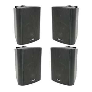 4x Adastra BC4V-B 100V 4" Indoor Background Speaker Black PA System