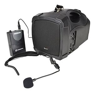 Adastra 952.412UK handheld PA system with neckband mic, USB, FM and Bluetooth