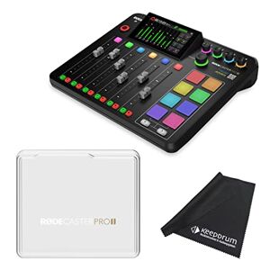 Rode Rodecaster Pro II Audio Production Studio + RodeCover 2 Cover + Keepdrum Microfibre Cloth