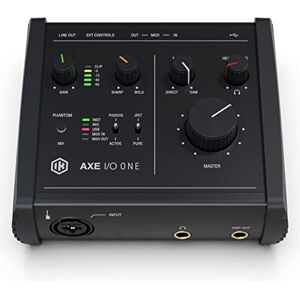 IK Multimedia AXE I/O ONE, Compact USB audio interface with Z-TONE advanced guitar tone shaping. USB-C connector. Comes with TONEX SE and AmpliTube 5 SE