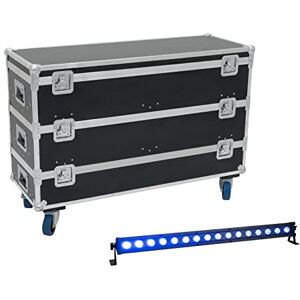 EuroLite Set 12x LED IP T-Bar 16 QCL Bar + Case with wheels