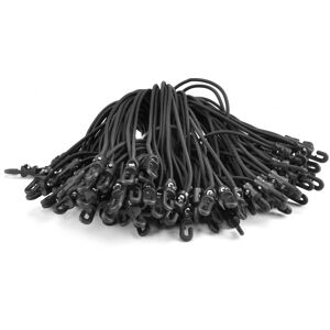 Riggatec Spannfix 4mm black 20cm 100 pcs. - Rubber cords-Spannfix