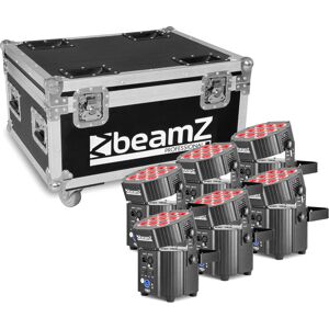 beamZ Pro BBP60 Uplighter Set, 6 pieces in Flightcase with Charger - Bundles