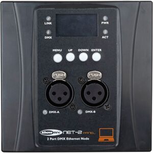 Showtec NET-2 Panel 3-pin, black Housing - DMX accessories