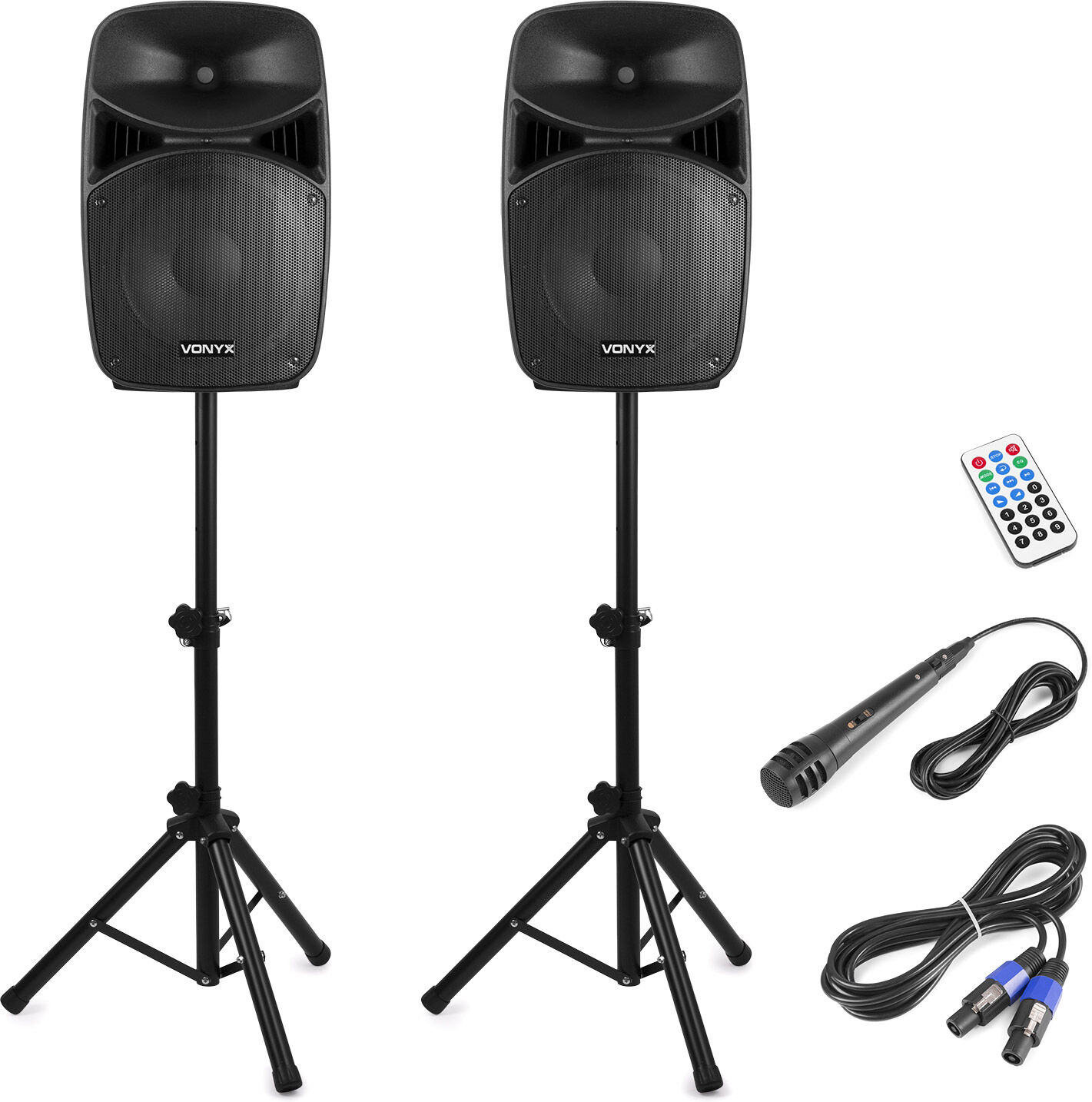 Photos - Portable Speaker VONYX VPS122A Plug & Play 800W Speaker Set with Stands -B-Stock- - Sale Sp 