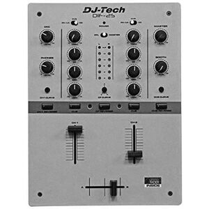 DJ Tech DIF-2S 2 Channel Full Inno Fader Scratch Mixer, Gray