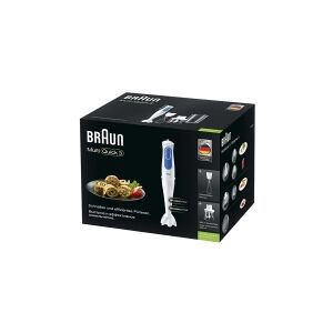 Braun Multiquick 3 MQ 3025 Omelette - Håndmixer - 700 W - hvid/blå