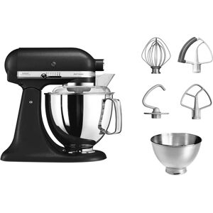 Robot patissier Artisan a tete inclinable 4,8 L 300 W noir truffe 5KSM175PSEBK Kitchenaid [Gris]