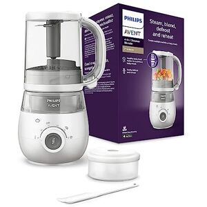 Philips Avent Robot cuiseur-mixeur 4-en-1 pour bébé Gris/Blanc (Modèle SCF883/01) - Publicité