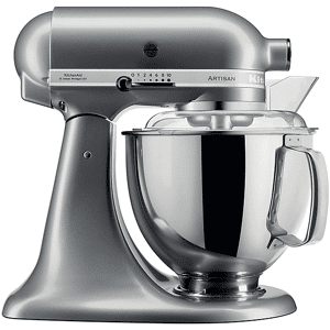 KitchenAid 5KSM175PSECU IMPASTATRICE PLANETARIA, 300 W, capacità ciotola 4,8 l, SILVER