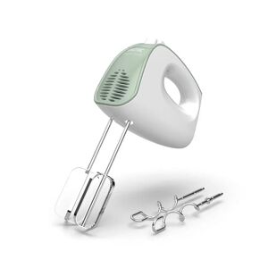 imetec sbattitore elettrico crea&crema, fruste extralunghe, ganci acciaio inox, 5 velocità, funzione turbo, 500 w