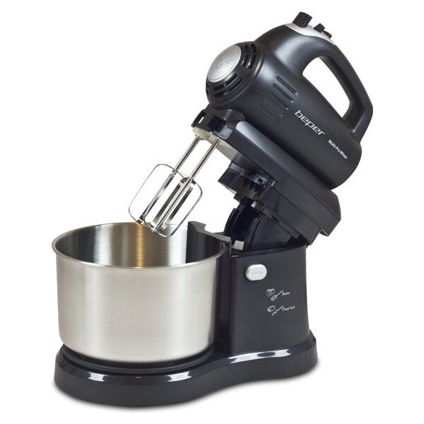 beper 90347 sbattitore elettrico mixer a ciotola potenza 300 watt colore nero - 90.347