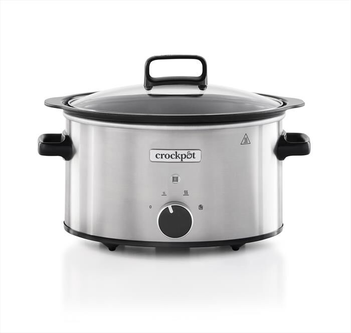 crock pot slow cooker 3,5 lt sizzle&stew-silver