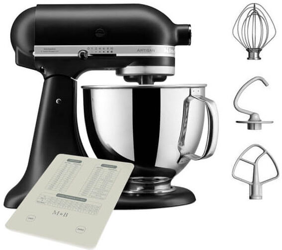 Artisan Mixer 125 Matte Black with free Gift - Kitchenaid