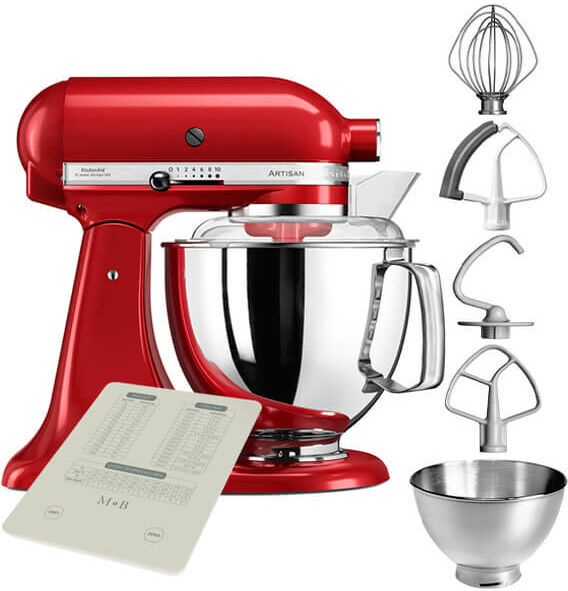 Artisan Mixer 175 Empire Red with free Gift - Kitchenaid