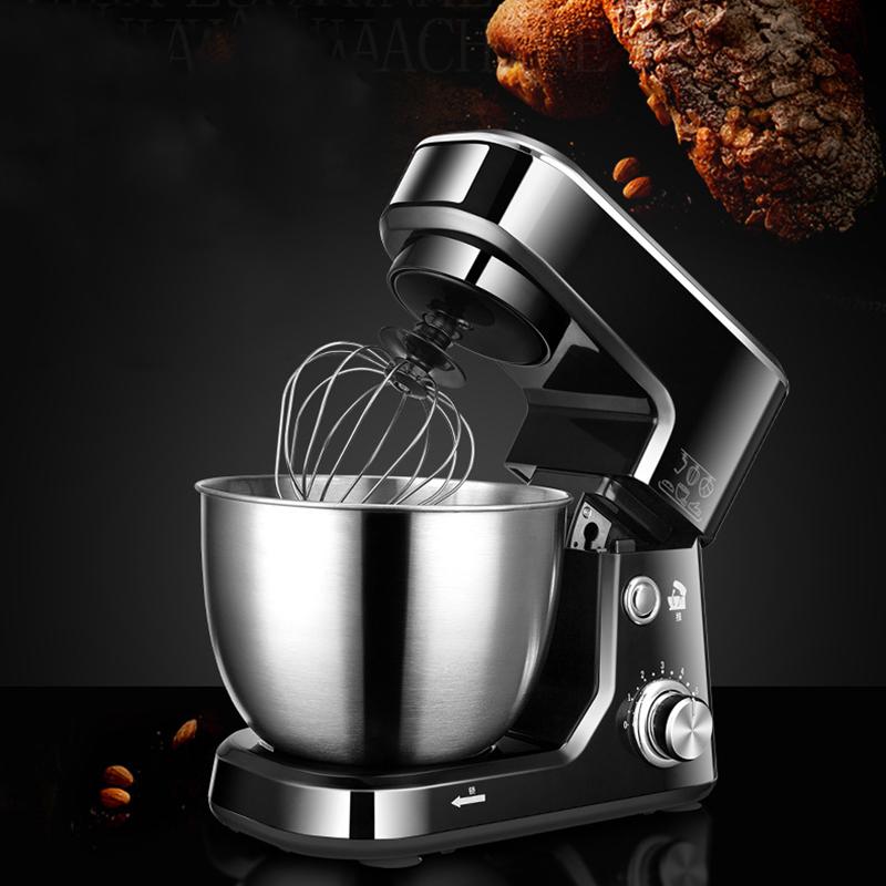 1pc Stand Mixer With 6l Stainless Steel Bowl, Tilt-head Electric Dough Mixer,  Dough Hook, Splash Guard, Suitable For Home-use And Gifting