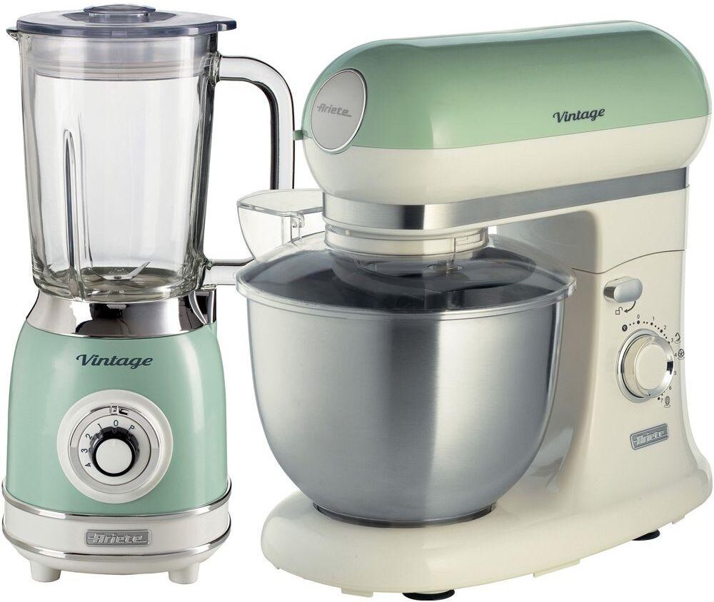 ARIETE Vintage ARPK37 Blender & Stand Mixer Bundle - Green, Green