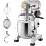 VEVOR Commercial Food Mixer, 10Qt Commercial Mixer with Timing Function, 450W Stainless Steel Bowl Heavy Duty Electric Food Mixer Commercial with 3 Speeds Adjustable 113/184/341 RPM, Dough Hook Whisk Beater Included, Perfect for Bakery Pizzeria