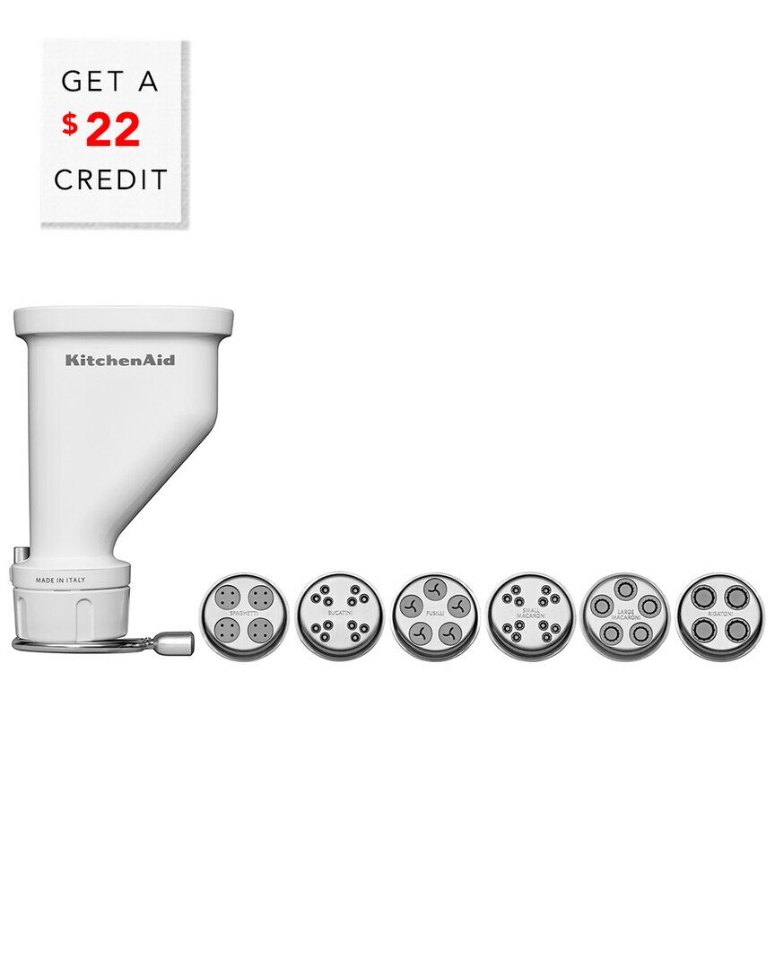 KitchenAid Gourmet Pasta Press Stand Mixer Attachment - KSMPEXTA With $22 Credit Grey NoSize