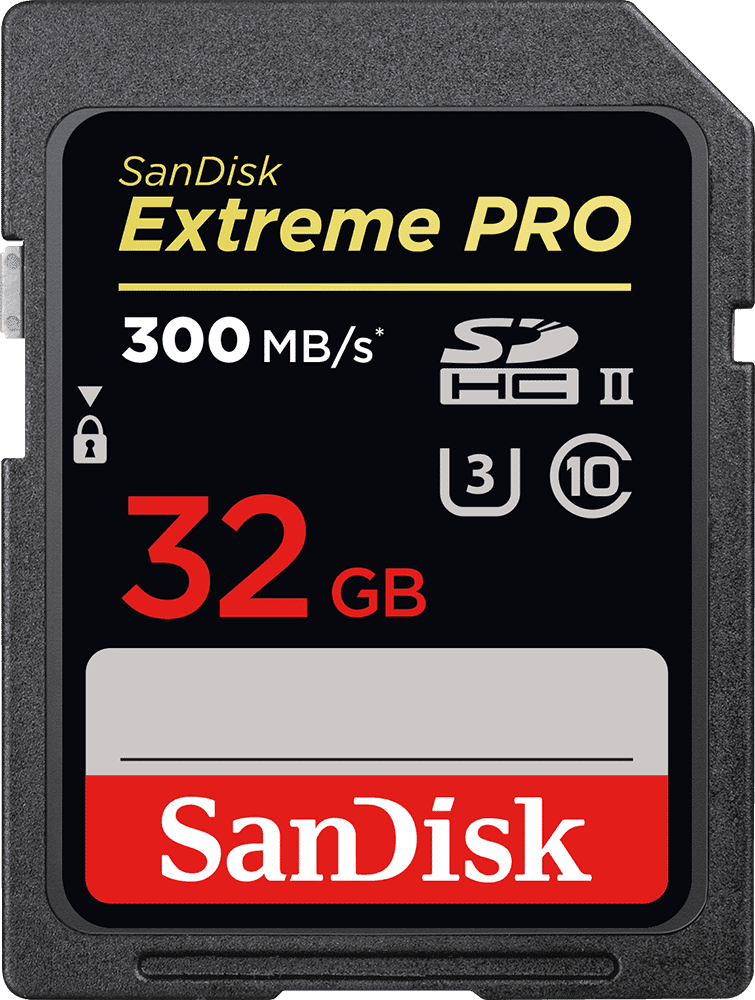 SanDisk Extreme Pro SDHC-SDXC UHS-II - 32GB 300 MB/s - Originale