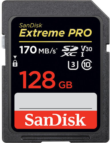 SanDisk Extreme PRO SDXC 128GB UHS-I 170 MB/S