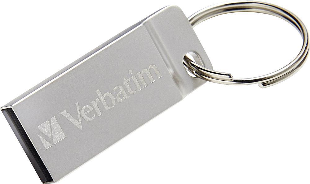 Verbatim Mini Memoria USB Verbatim con Portachiavi 64GB Silver