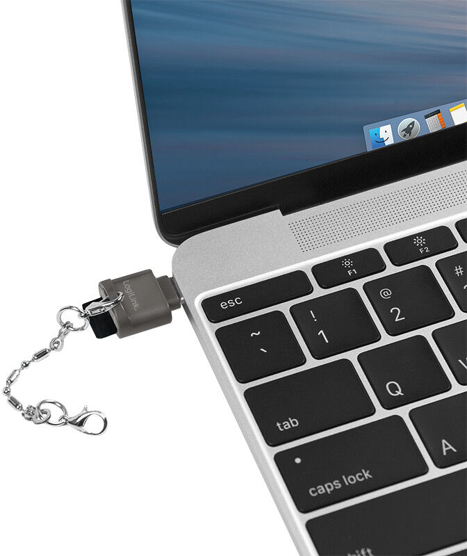 Logilink Lettore OTG di MicroSD Connettore USB-C™ con Portachiavi