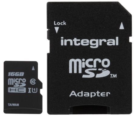Integral Memory Micro SD  Class 10 MicroSDXC, INMSDH16G10-90U1