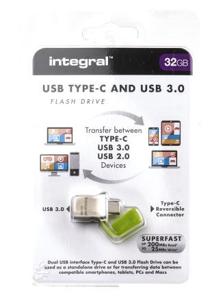 Integral Memory Memoria flash USB  32 GB USB 3.0 0 → +70°C, INFD32GBFUS3.0-C