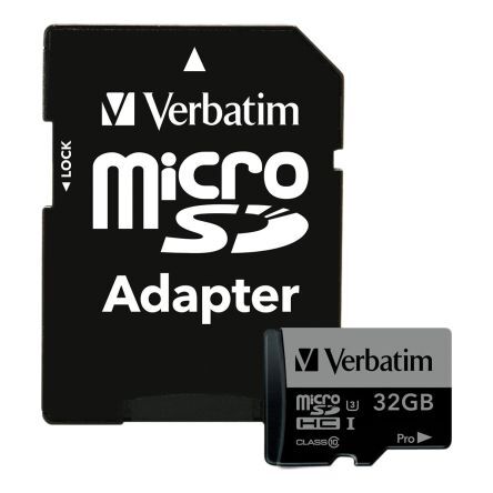 Verbatim Micro SD  Class 10, UHS-1 U3 MicroSDHC, 47041