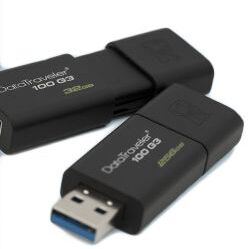 Kingston Memoria flash USB  128 GB USB 3.0 0 → +60°C, DT100G3/128GB