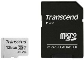 Transcend Micro SD  Class 10, TS128GUSD300S-A