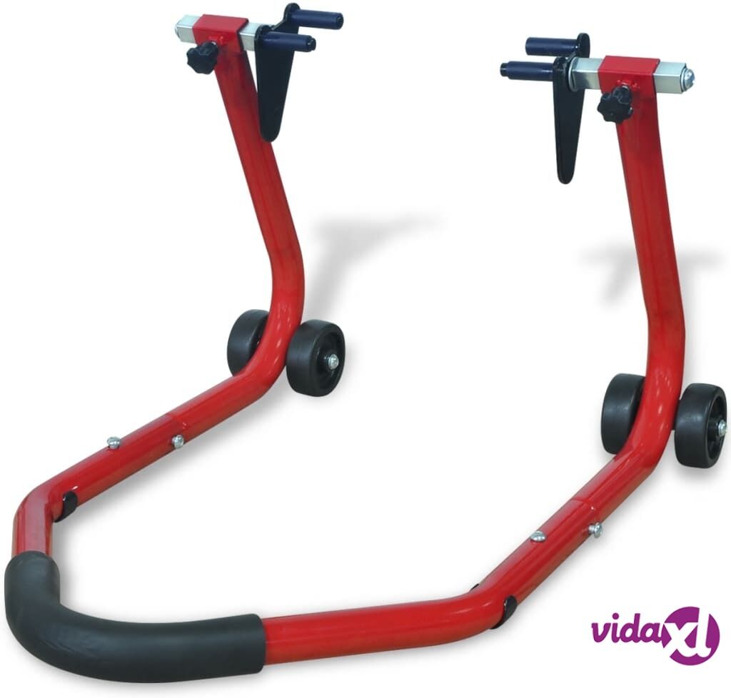 vidaXL Motorcycle Front Stand Red