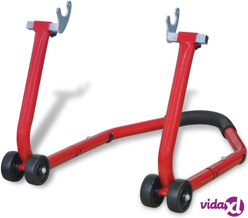 vidaXL Motorcycle Rear Stand Red