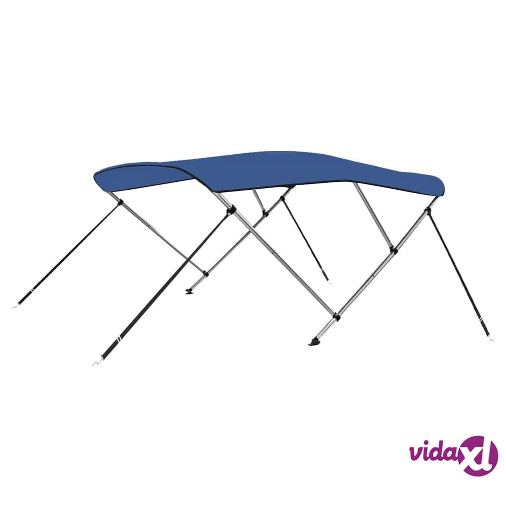 vidaXL 3 Bow Bimini Top Blue 183x160x137 cm