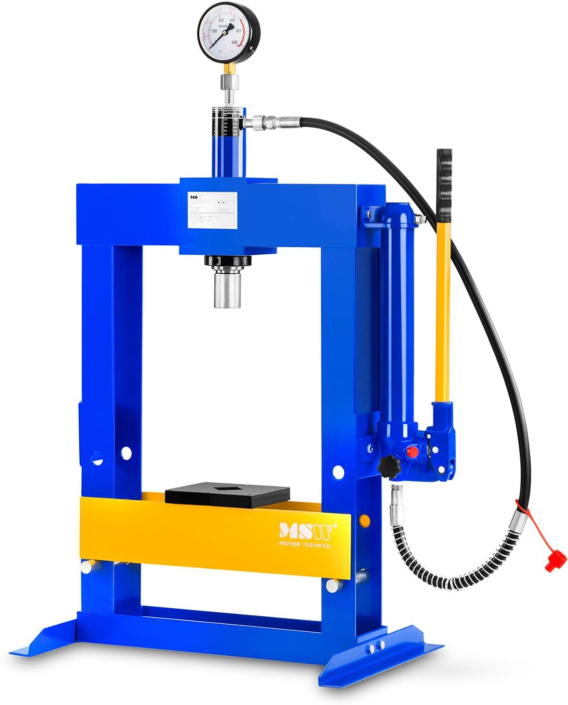 MSW Presse d'atelier hydropneumatique - 10 tonnes de pression MSW-WP-10T