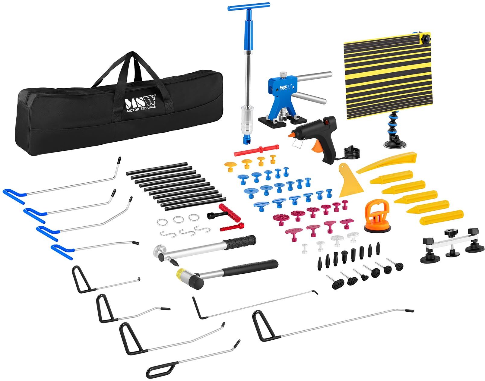 MSW Kit débosselage sans peinture - 85 pièces MSW-DENTPULLER.SET16