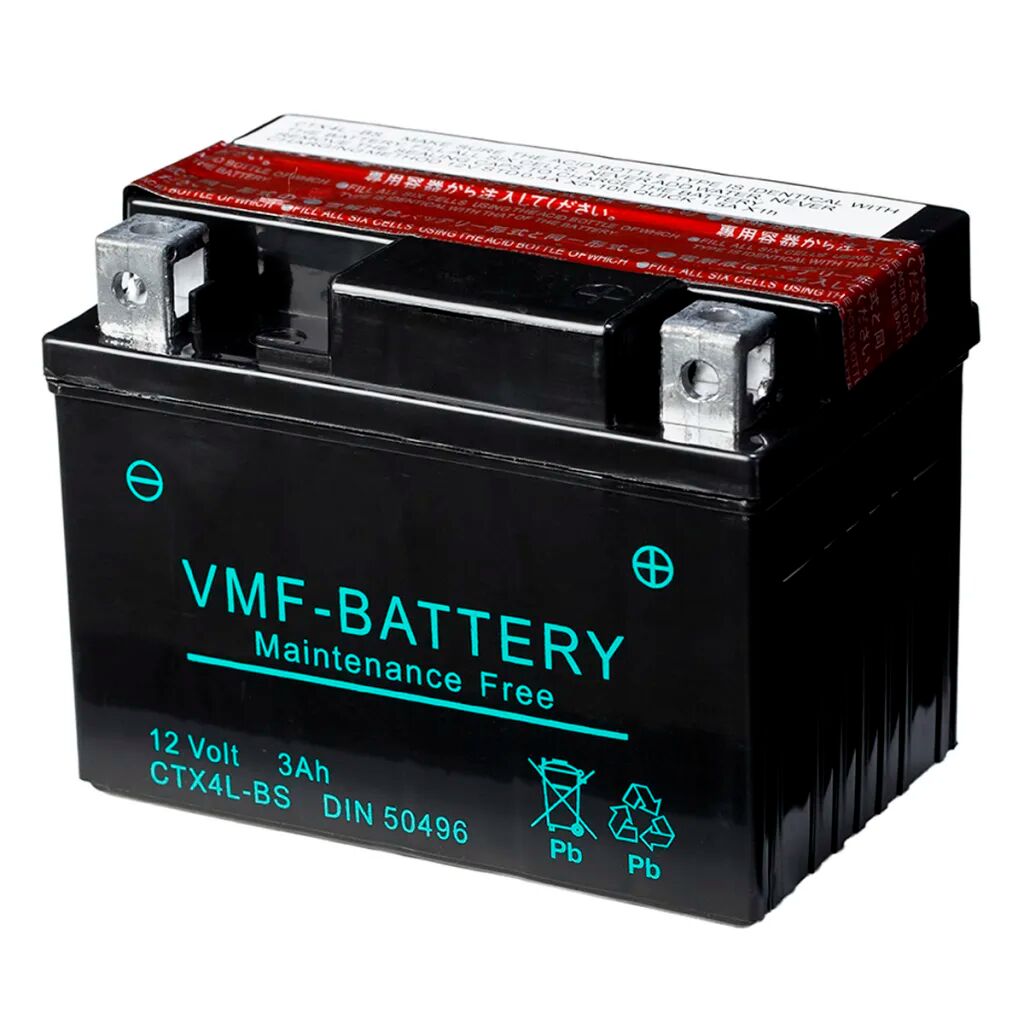 VMF Powersport Batterie Liquifix 12 V 3 Ah MF YTX4L-BS