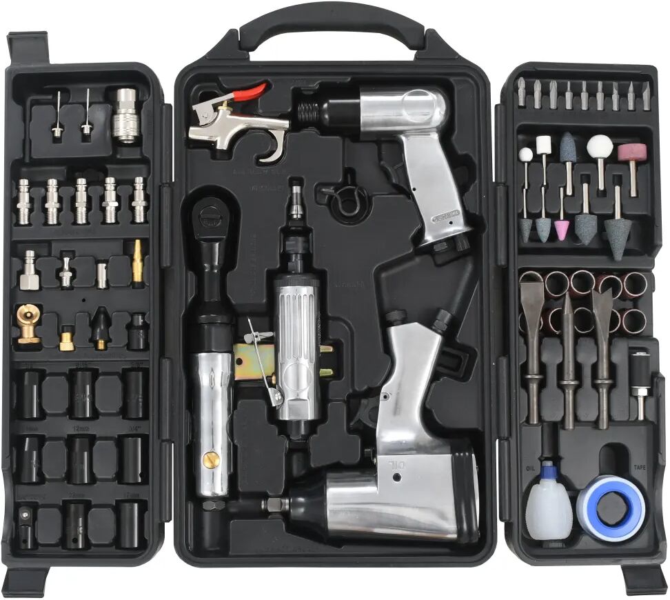 vidaXL Kit d'outils pneumatiques 70 pcs