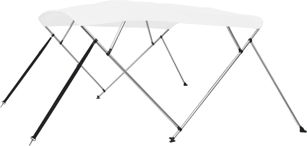 vidaXL Auvent Bimini à 4 arceaux Blanc 243x210x137 cm