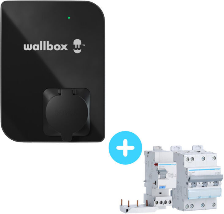 WALLBOX Borne de recharge Copper SB - 1,4 à 22kW - Bluetooth - Wifi - RFID