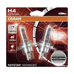 Osram Halogenlampe H4 Raystar Advanced +150% 12V 60/55W