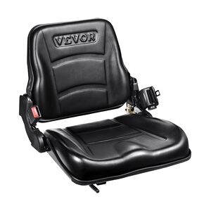VEVOR Universal-Gabelstaplersitz, umklappbarer Gabelstaplersitz, verstellbare Rückenlehne und Sicherheitsgurt