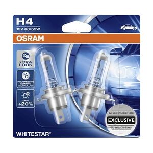 Osram GLL H4 Whitestar 2er-Set 12V 60/55W